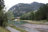 Vesnička Steg a údolí Valüna v Lichtenštejnsku