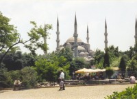 Istambul-Modrá mešita,jediná se 6 minarety