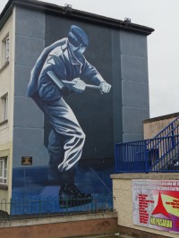 Derry, Bogside murals - Motorman