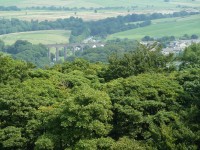 výhled z Šalamounova chrámu - viadukt v Buxtonu