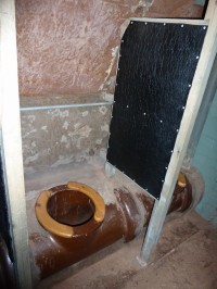 protiletadlový kryt - záchody