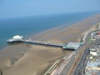 Blackpool tower - pohled na North pier