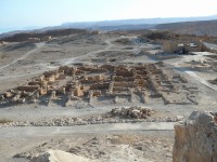 pevnost Masada - jižní část, vpravo Západní palác