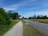 železniční přejezd u Donnerskirchen