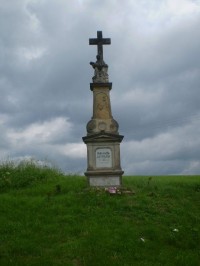 Janoslavice - Rohle pískovcový kříž