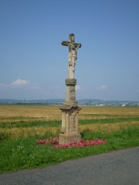 Moravičany - kříž na cestě k Mohelnici