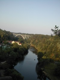 Duhový most v Bechyni