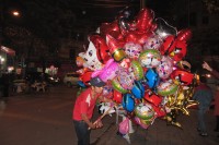Novoroční balonky - prodávaly se všude
