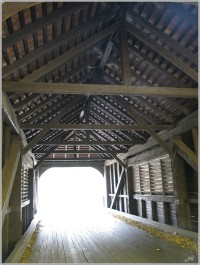 Dřevěný věšadlový most u Pekla nad Zdobnicí