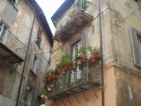 Orvieto výzdoba balkonu
