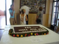 Slavnostní torta k oslavám 750. výročí udělení městských privilegií