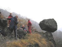 Čertova skala v rezervácii Boky