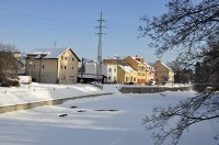 Valašské Meziříčí-řeka Bečva+Vodní ul.