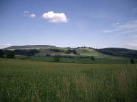 panorama s klášterem Dolní Hedeč - Hora Matky boží