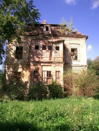 Arboretum Vintířov - rozpadlý Nový zámek