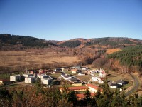 obec Zelená - Málkov , pohled z rozhledny