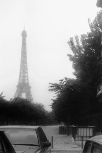 Jsme v Paříži....pohled na Eiffelovku