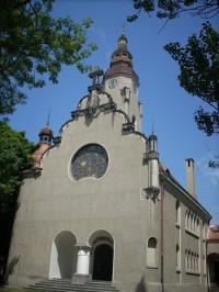 Secesní evangelický kostel v Duchcově
