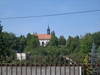Barokní hřbitovní kostel sv.Vavřince v Libochovicích