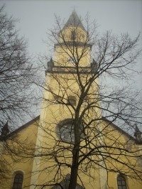 Detail kostelní věže