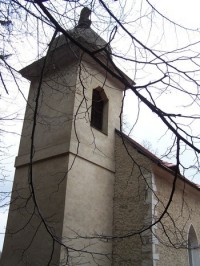 Bližší záběr na věž kostela sv.Kiliána