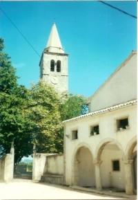 Městečko Plomin - kostel