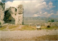 Strážní věž s pomníčkem vojína