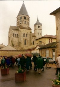 Cluny - město s benediktinským opatstvím - Francie