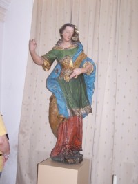 Jedna ze soch v kapli sv.Jiří