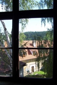 Pohled z okna hradu