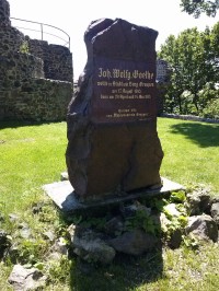 Památník na návštěvu básníka J.W.Goetha