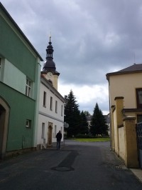 Kostel sv.Bartoloměje na Dobrovského náměstí v Rumburku
