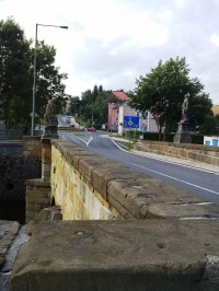 Barokní kamenný most na Pražské ul.v Rumburku