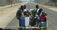 namibijská rodina na výletě