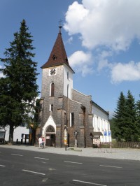 novogotický kostel svatého Štěpána - Kvilda 