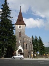 novogotický kostel svatého Štěpána - Kvilda 
