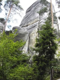 Typická scenérie v Adršpašských skal