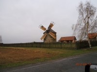Větrný mlýn v obci Přemyslovice