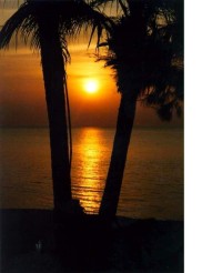 Západ slunce na ostrově Langkawi