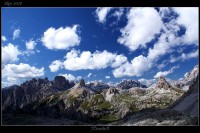 okolí Tre Cime Lavaredo