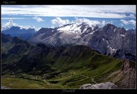 Průsmyk  Pordoi - Dolomity