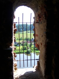 okno na hradě