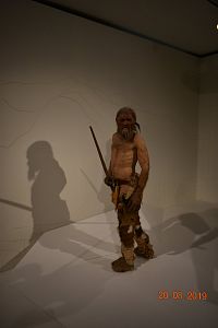 Ötzi - ledovcový muž v Jihotyrolském archeologickém muzeu v Bolzanu