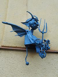 Chrudim - socha čerta