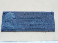 Třebechovice pod Orebem - pamětní deska P. Josefa Bonaventury Pitra