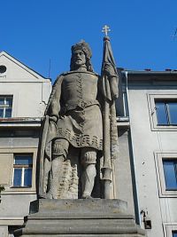 Přelouč - socha sv. Václava