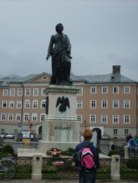 Salzburg – Mozartova socha