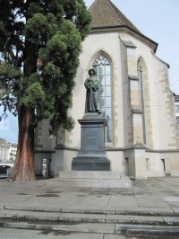 Curych – socha Huldrycha Zwingliho