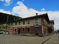 Historická budova železniční stanice v Ústí nad Orlicí