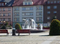 fontána na náměstí
